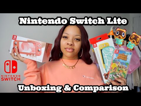 NINTENDO SWITCH LITE UNBOXING |  *NEW* CORAL COLOR