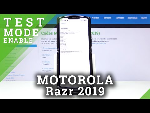 Discover All Secret Codes for MOTOROLA Razr 2019 – Advanced Options / Test Mode