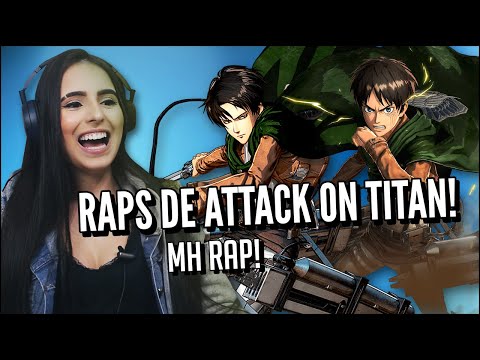 JOVENS REAGEM A MHRAP - TIPO LEVI, VIBE EREN E VIBE ERWIN - RAPS DE ATTACK ON TITAN