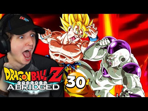 GOKU VS. FRIEZA | DBZ: Abridged REACTION Episode 30 (Pt. 1-3)