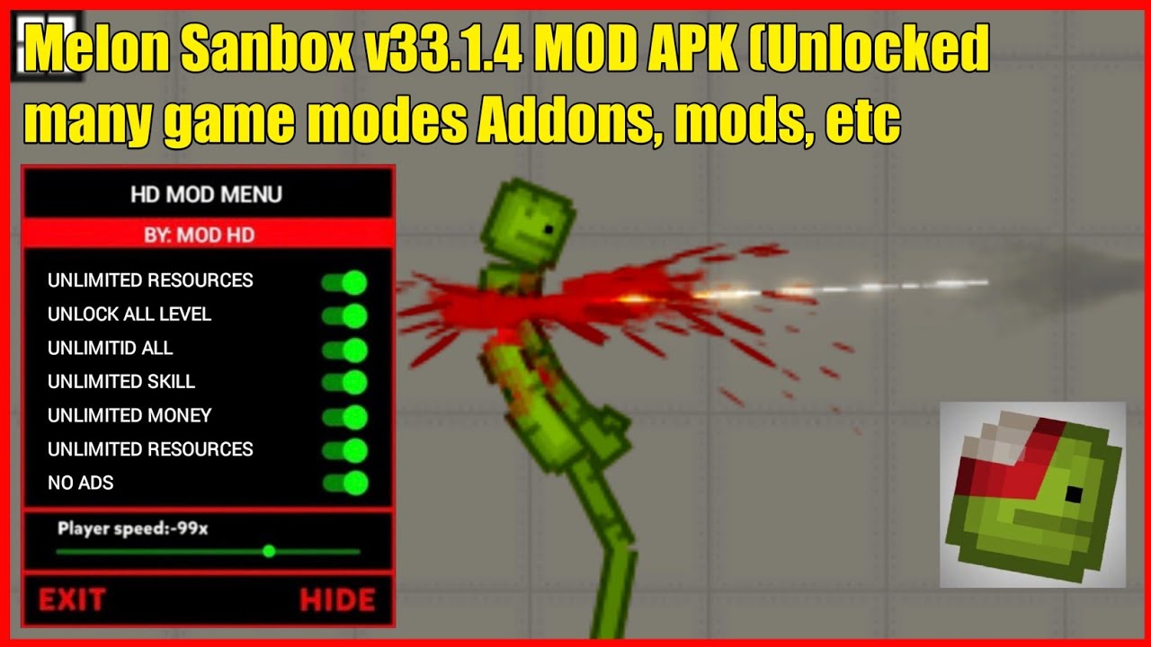 Melon Playground Mod Apk Unlimited Coins Money Mediafıre Motor 2025 Download Menu Latest Version