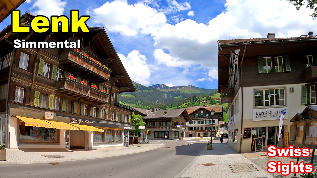 Lenk Switzerland 4K — Wunderschönes Dorf im Simmental