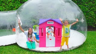 Vlad and Niki build inflatable house and more funny stories for kids