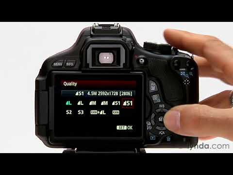 Canon DSLR Tutorial - Image format and size options