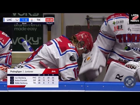 Eddie Genborg(2nd Round’25) game mix vs Linkoping