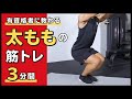 太ももの筋トレ|太ももを引き締めたい方向け【3分間】