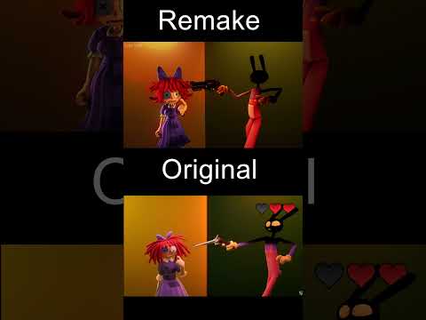 Jax shooting Ragatha TADC EP6 scene | ORIGINAL VS REMAKE