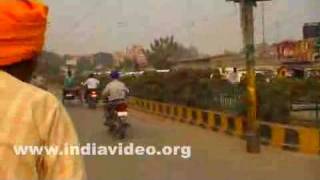 In the bustling city of Amritsar;  view from a rickshaw 