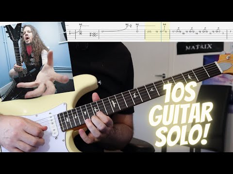 Pantera - 10s Guitar Solo Play Through with Tabs (E Standard Tuning)