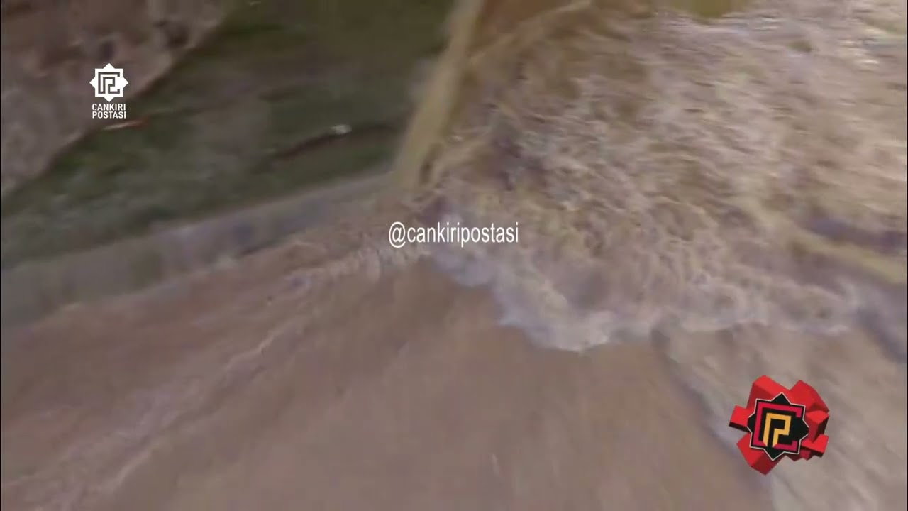 Çankırı’da sel suları Tatlıçay’ı coşturdu