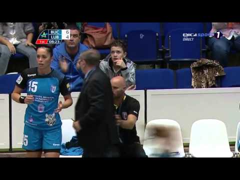 CSM Bucureşti - MKS Lublin 33-21 (prima repriză)