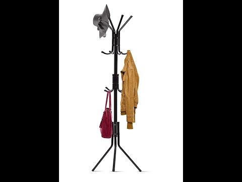 Free Standing Metal Coat Rack Hanger Stand for Suit, Blazer, Jacket, Gown, Handbags, Umbrella 68 In