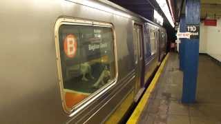 preview picture of video 'MTA NYCT Subway Kawasaki R68A #5044 on the (B) departing 110th Street'