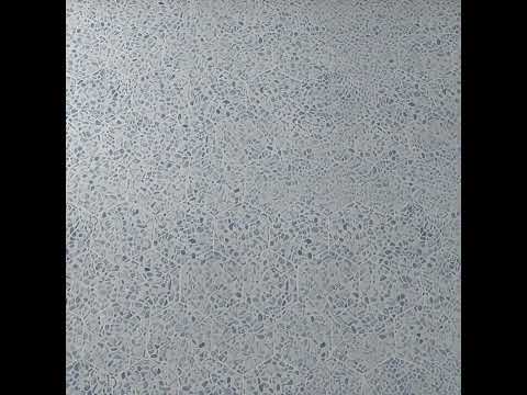 Carrelage sol hexagonal Terrazzo bleu 23x23 cm