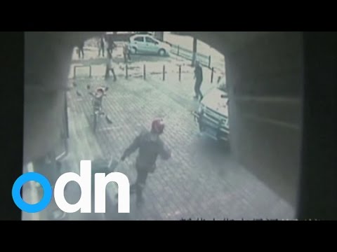 Armed robber caught after struggling with heavy cash bag