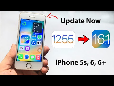 Update iOS 12.5.5 to iOS 16.1 - Install iOS 16 update on iPhone 5s, 6, 6s, 6plus