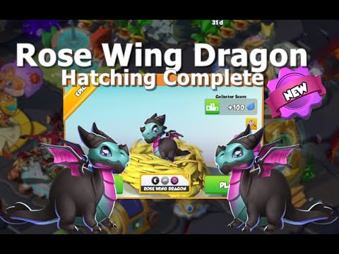 Rose Wing Dragon Complete-Dragon Mania Legends | Haunted Heroes Event  | DML