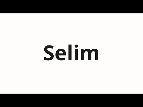 How to pronounce Selim