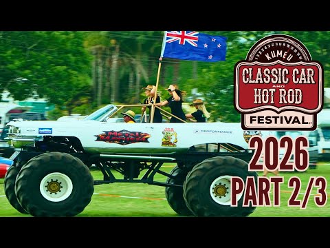 Kumeu Classic Car & Hot Rod Festival 2026 | Part 2 | More Cars, Monster Trucks & Bikes