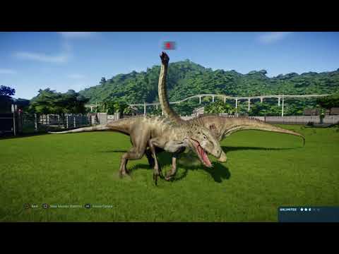 Jurassic World Evolution: Indominus rex vs diplodocus herd