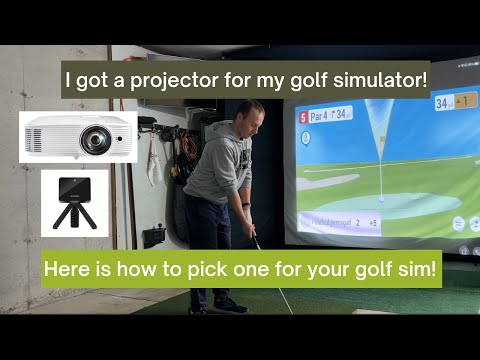 I got a projector for my Garmin R10 Golf Simulator! Here is how to pick one for yours in 2025!