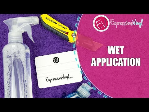 Applying Vinyl using the Wet Application Method Video