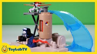 Disney Planes Fire and Rescue Toys Maru's Gas Up & Go Stop Playset Story Set Dusty Planes 2 Movie