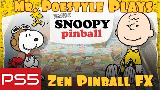 Mr. Poestyle Plays Peanuts' Snoopy Zen Pinball FX On the Playstation 5