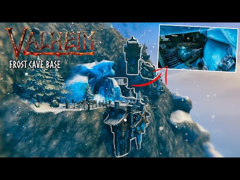 I Built a Base Inside the Rarest Caves in Valheim ("Icy" Frost Cave)