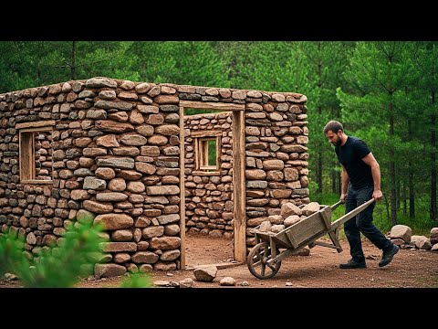 I Built a House From Free Scrap Materials in the Forest