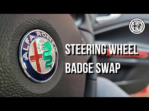Alfa Romeo Steering Wheel Badge Swap