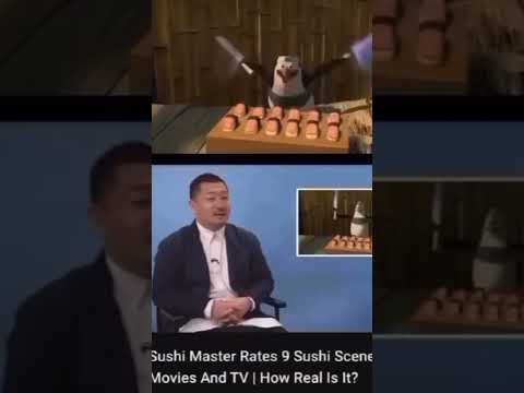 For me, impossible (sushi master reacts to Madagascar Penguin) #meme #sushi #madagascar #shorts