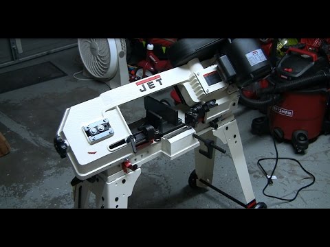 Jet Horizontal Band Saw blade change