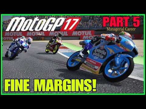 MotoGP 17 Gameplay Managerial Career Part 5 | FINE MARGINS! (Full Game) PS4 PRO #motogp17