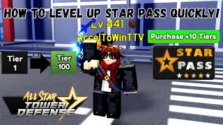How To Level Up Your Star Pass Fast In All Star Tower Defense ASTD Roblox