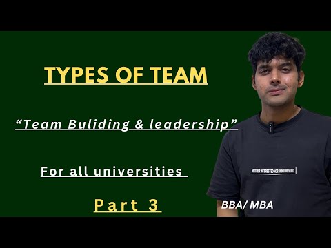 Team Building And Leadership Introduction And Concepts BBA MBA For All Universities bba mba