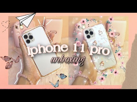 Unboxing Iphone 11 Pro (2021) + Cute Cases 🌸