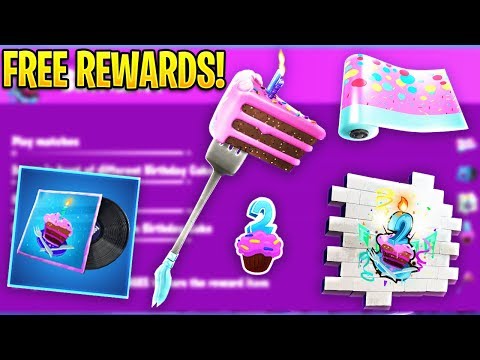 *NEW* All Fortnite Birthday *FREE REWARDS* And CHALLENGES.! (Birthday Rewards)