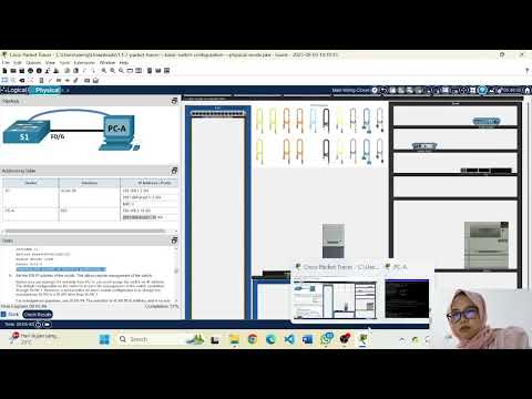 1.1.7 Packet Tracer - Basic Switch Configuration - Physical Mode