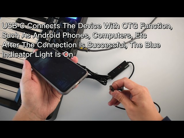 Vídeo relacionado con Cablecc - Adaptador USB-C tipo C a Midi para instrumentos musicales lectrónicos para teclado midi y tableta, 2 unidades