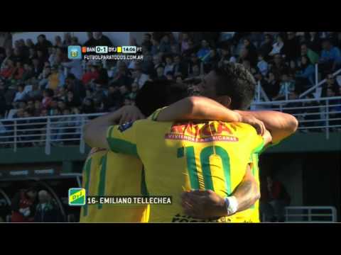 Gol de Tellechea. Banfield 0 Defensa 1. Fecha 2.Torneo Primera División 2014.Fútbol Para Todos