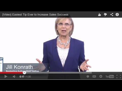 [Video] Easiest Tip Ever to Increase Sales Success