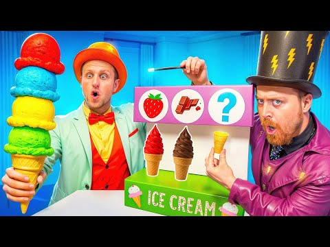 Ice Cream Machine Surprise! 🧊🍭 Colorful Treats, Frozen Magic, & More! A Wizkids Adventure For Kids