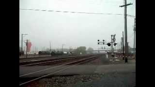 preview picture of video 'Amtrak P370 eastbound Passing Hammond Indiana Station'