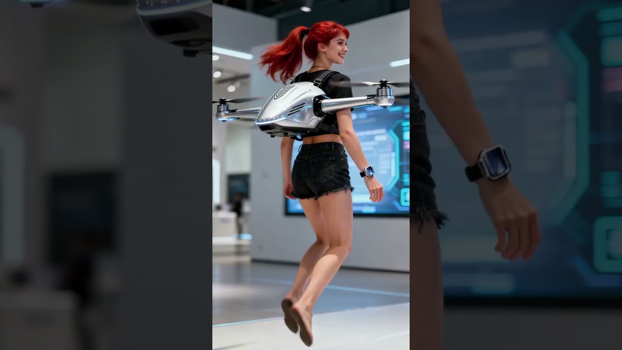 Trial Operation of the New Drone Suit Prototype. #dronesuit #robotics #futuretech #drone