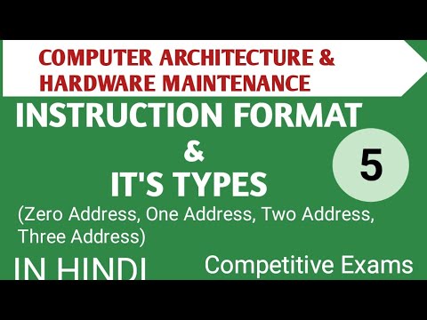 Lec 1 1 CPU Organisation in Computer Architecture Hardware Maintenance in Hindi