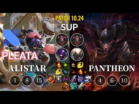 DRX Pleata Alistar vs Pantheon Sup - KR Patch 10.24
