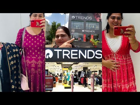 Dussehra shopping vlog 2022 | Reliance Trends kurta kurti haul NEW ethnic wear collection DURGA PUJA
