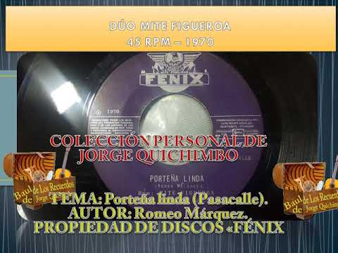 DUO MITE FIGUEROA - PORTEÑA LINDA (Pasacalle) 45 RPM - 1970