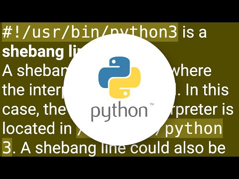 Python Purpose Of Usrbinpython3 Shebang